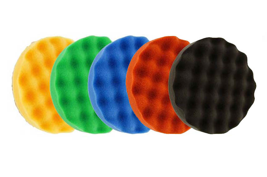  Car Wave Sponge Disc Buffing Polisher Pads Foam Set Buffer Polishing pads