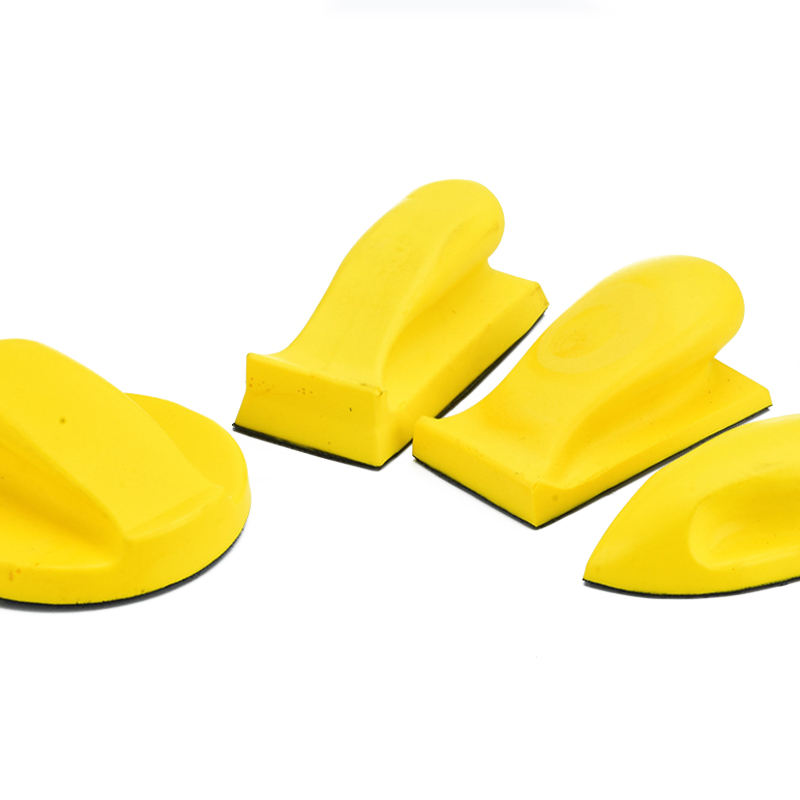 Hook and Loop Hand PU Sanding Block, Sanding Pad Hook Backing Plate for Wood Furniture Car