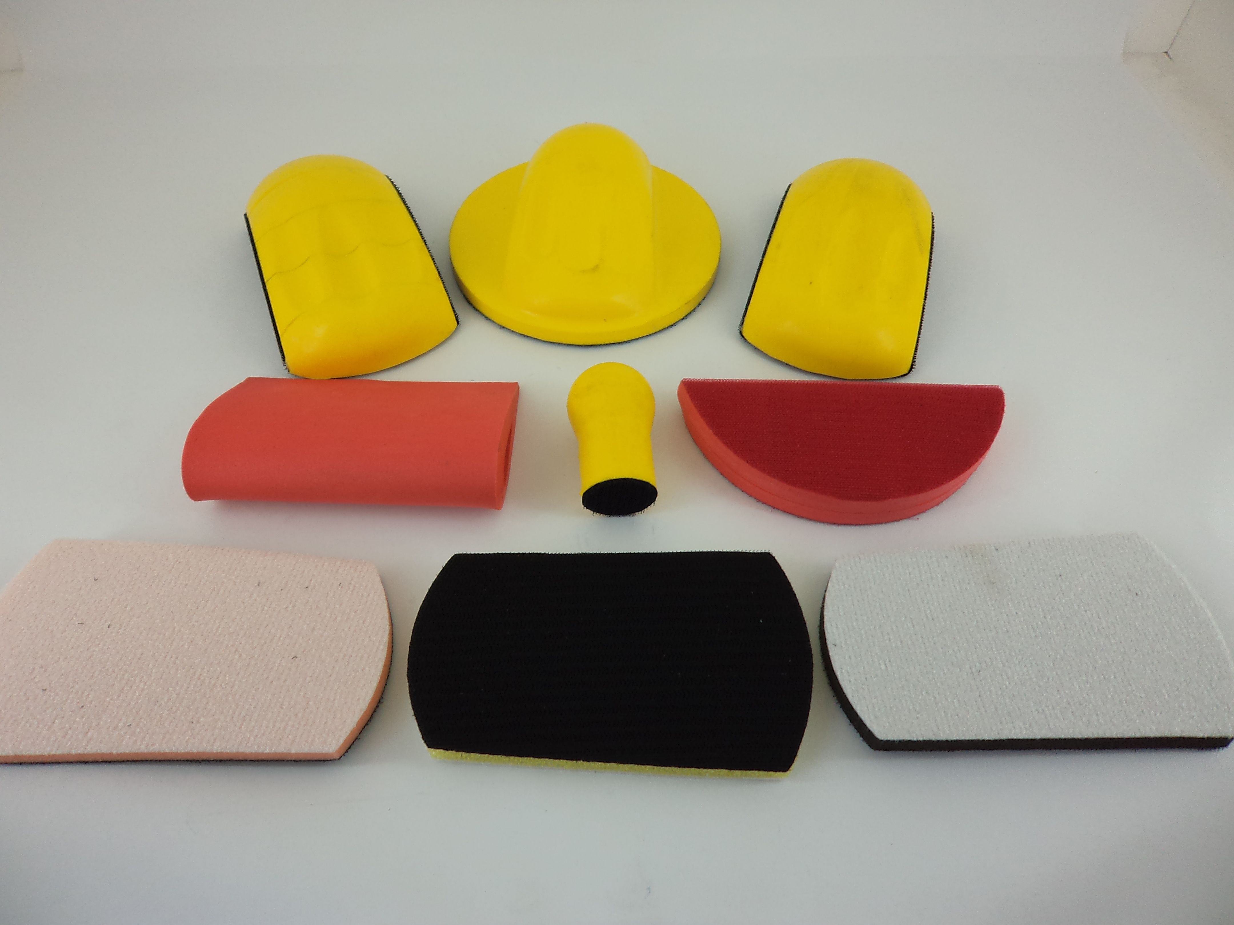 Hook and Loop Hand PU Sanding Block, Sanding Pad Hook Backing Plate for Wood Furniture Car