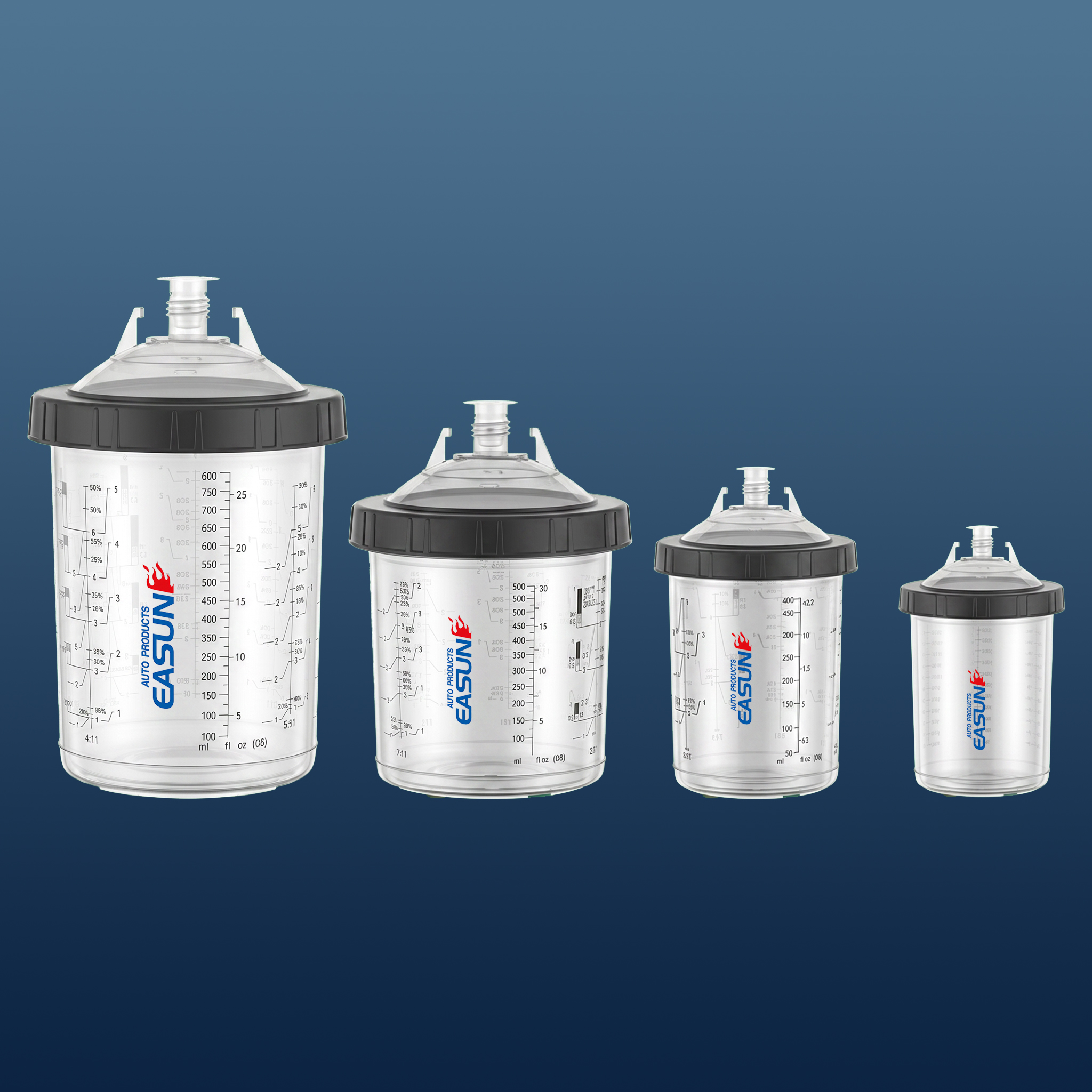 Spray gun cups