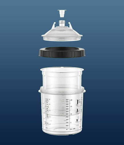 Spray gun cups
